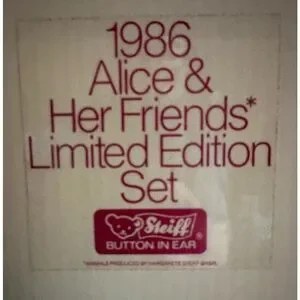 steiff | Toys | Vintage 986 Steiff Alice In Wonderland Set Suzanne